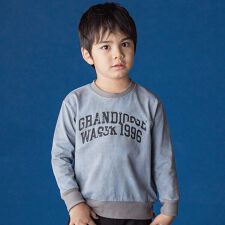 変形切り替えロゴトレーナー(110~160cm)