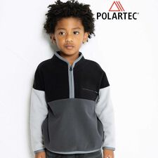 配色ハーフジップフリースプルオーバー(110~160cm)