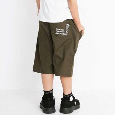 【日本製】6分丈 アウトポケット ストレッチコードレーンパンツ(90~160cm)