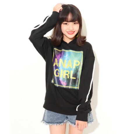 宇宙柄プリントパーカー アナップキッズ ガール Anap Kids Girl ファッション通販 マルイウェブチャネル