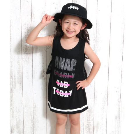 メッシュドッキングタンクワンピース アナップキッズ ガール Anap Kids Girl ファッション通販 マルイウェブチャネル