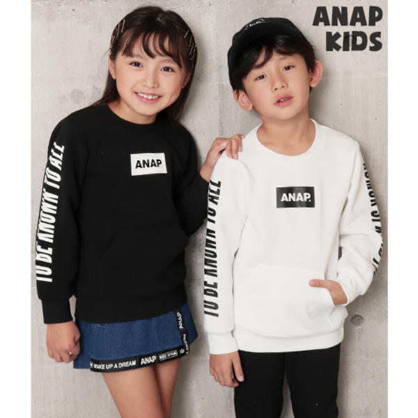 両袖プリント入りロゴトップス アナップキッズ ガール Anap Kids Girl ファッション通販 マルイウェブチャネル