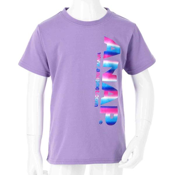 箔プリントアドレスロゴｔシャツ 予約中 アナップキッズ ガール Kidsgirl Anap