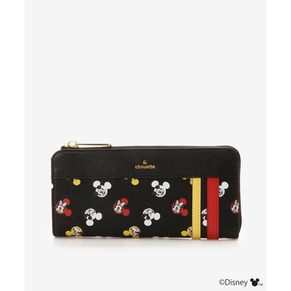 アンドシュエット　ディズニーコレクション　ミッキー＆ミニー　折財布 ディズニーコレクション「ミッキー＆ミニー」》スポーティーラインラ