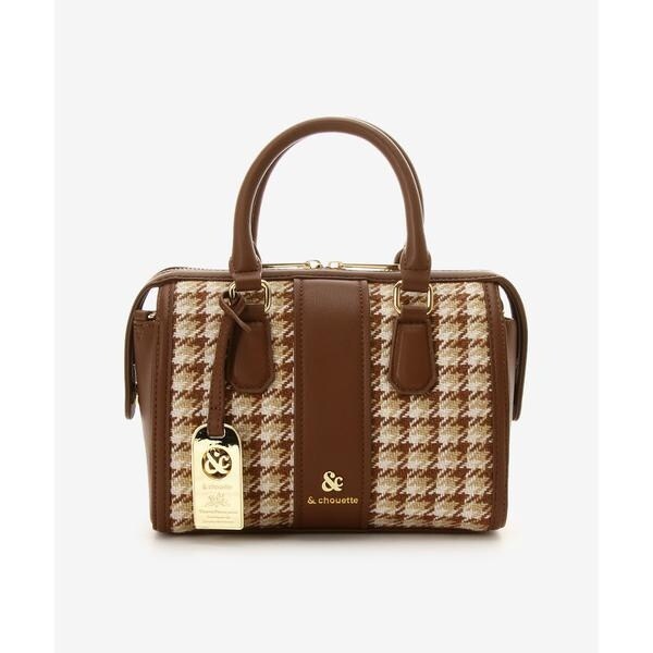 千鳥チェック柄 ミニボストンバッグ | アンドシュエット(& chouette