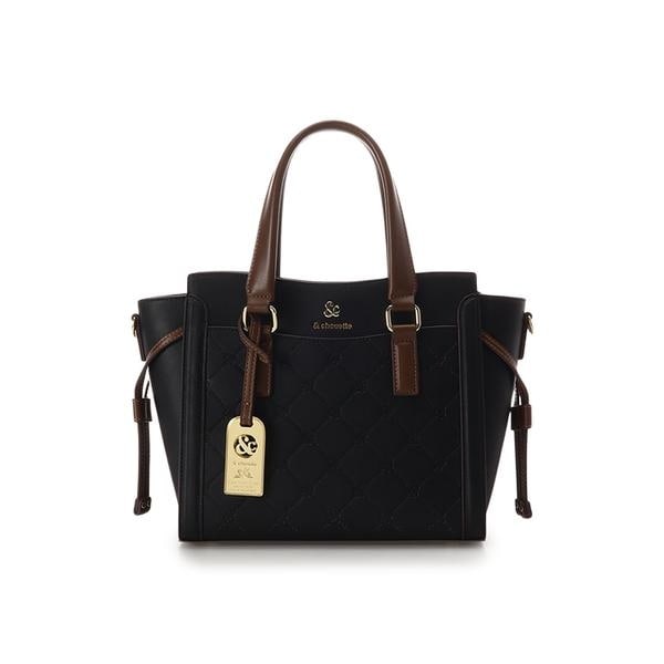 キルティングバイカラーハンドバッグ | アンドシュエット(& chouette