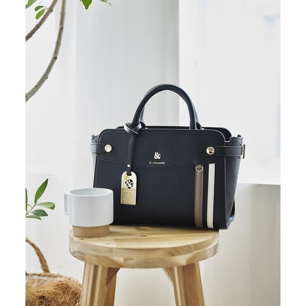 美品　アンドシュエット　2way バッグ アンドシュエット & chouette 新型2wayハンドバッグ《ショルダーバッグ