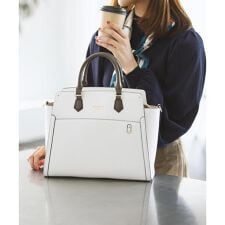 《推し事バッグ》クリアポケット付きスクエアトートバッグ