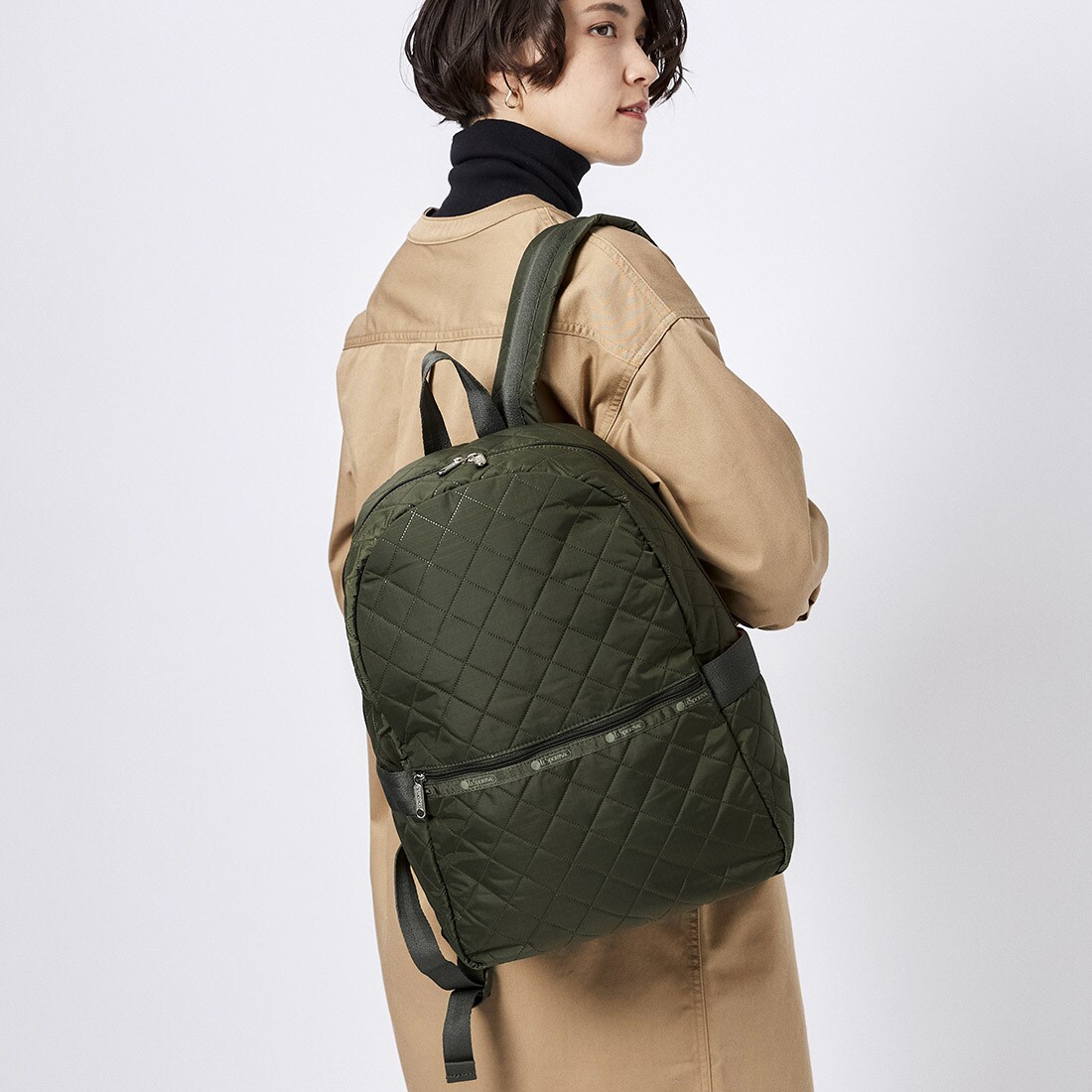 上品な LeSportsac 大容量リュック - リュックサック、デイパック