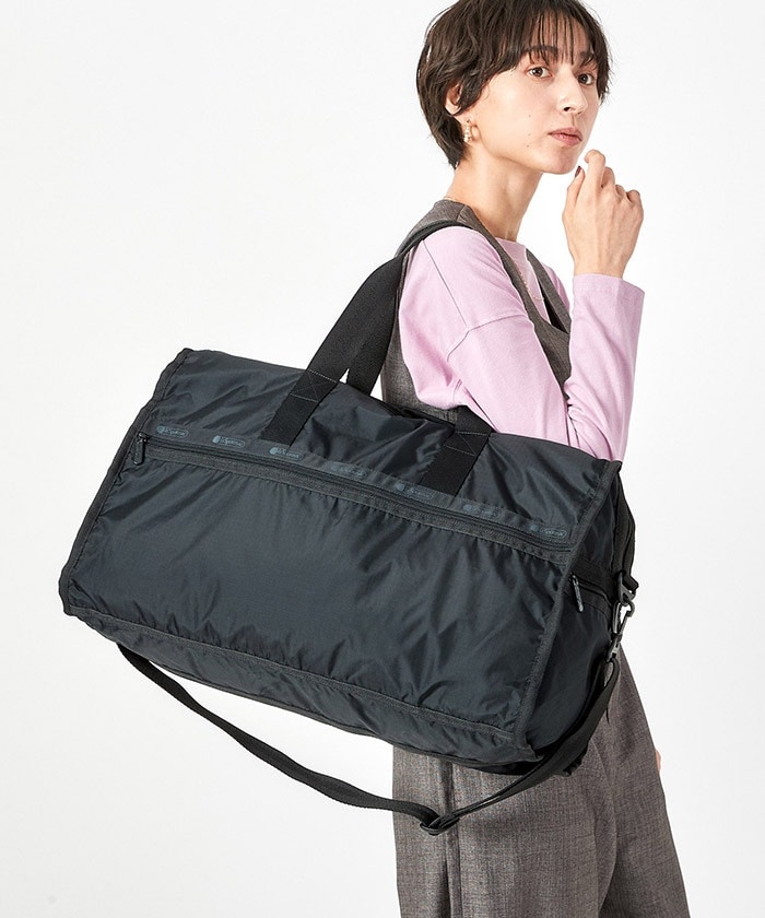 美品♡LeSportsac ショルダーバッグ ボストンバッグ ラージ 黒 - バッグ