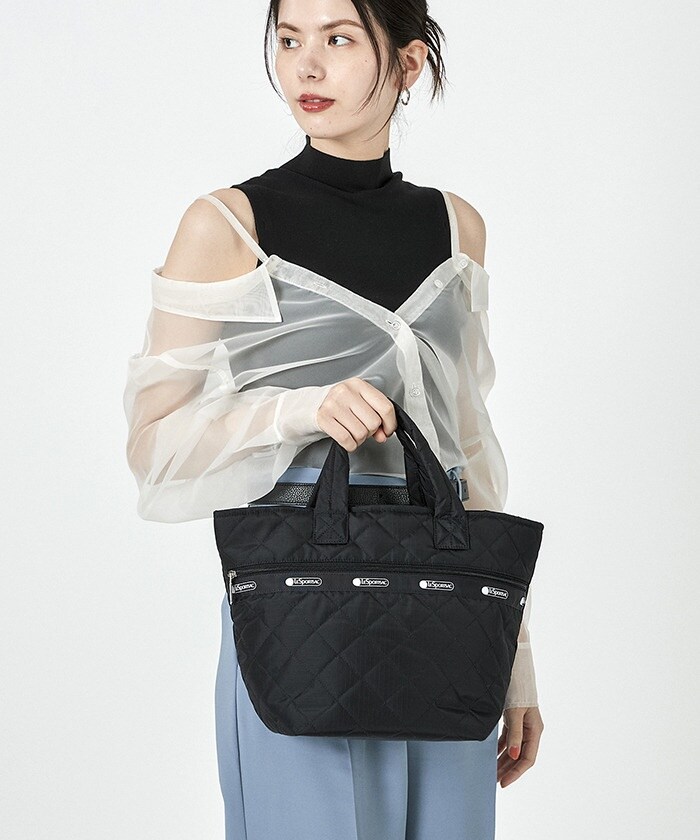 レスポートサック神崎恵さんミディアムトートハートビターブラック