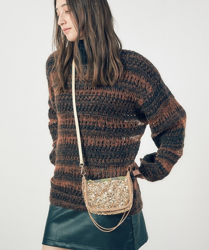 A4収納可】シャイニーリボンショルダーバッグ | デシグアル(Desigual