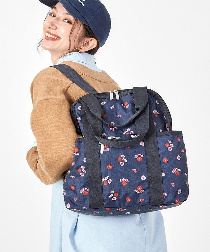 新品♦レスポートサック ツモリチサト リュック バッグパック ブルーリボン 新品♢レスポートサック ツモリチサト リュック バッグパック