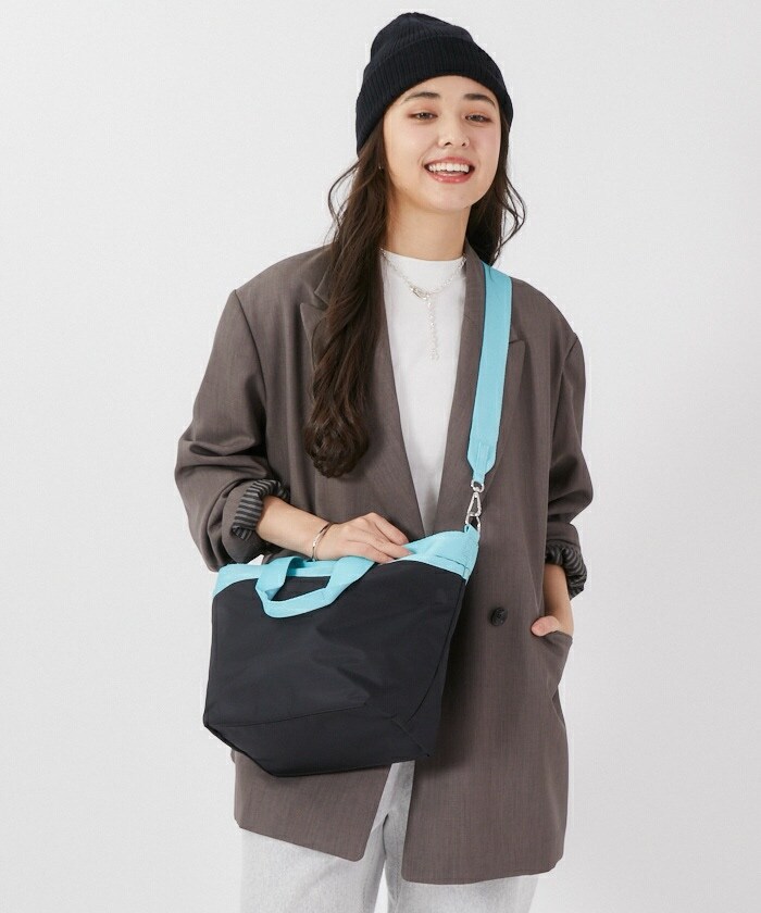 【新品】LeSportsac レスポートサック　トートバッグ　肩掛け　青　A4可 LeSportsac｜レスポートサックのトートバッグ（ブルー・ネイビー