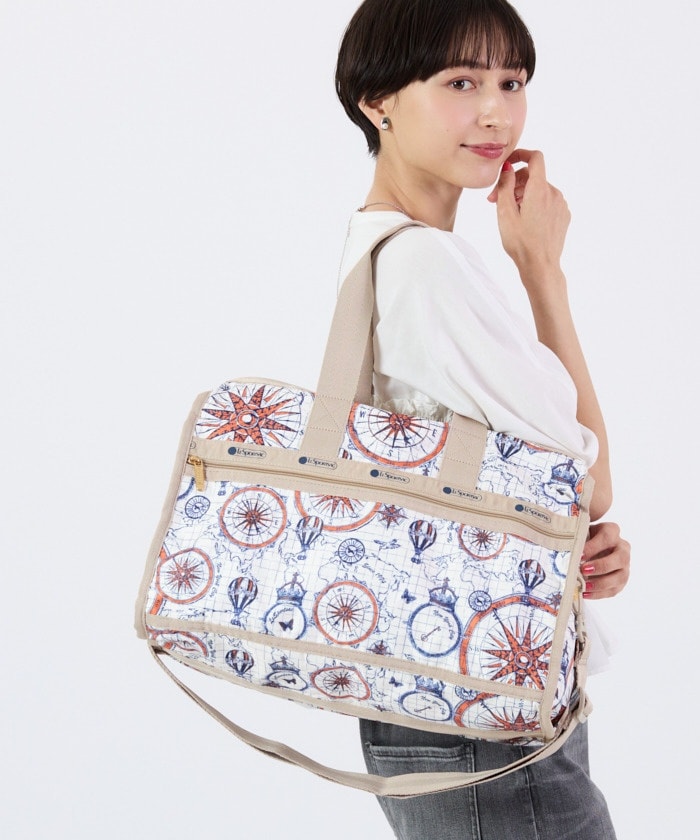 ✨ベルト柄が素敵✨❤️Lesportsac❤️鍵付きボストン バッグ ✨ベルト柄が素敵✨❤️Lesportsac❤️鍵付きボストン バッグ