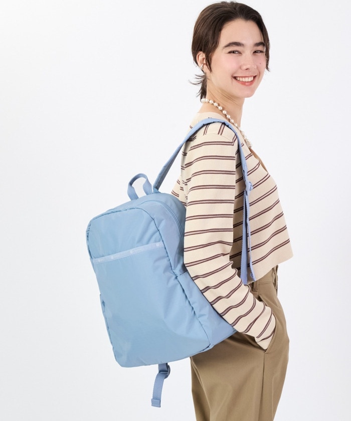 【LeSportsac】2WAYバッグパック A4可 MEDIUM 2 WAY TOTEジェットブラック/プロビンシャル（トート