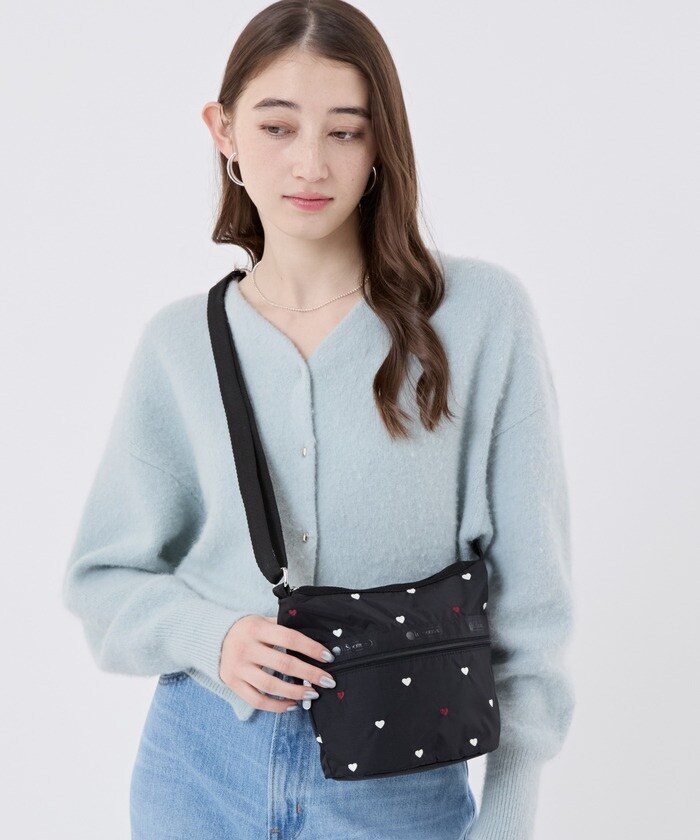 LeSportsac ボストン ショルダー バッグ ハート Y2K レスポ ハート