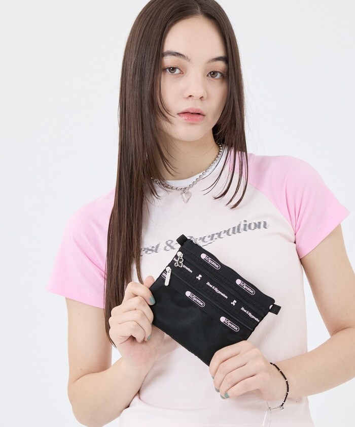 LeSportsac×Rest & Recreation】3ジップポーチ コスメブラック