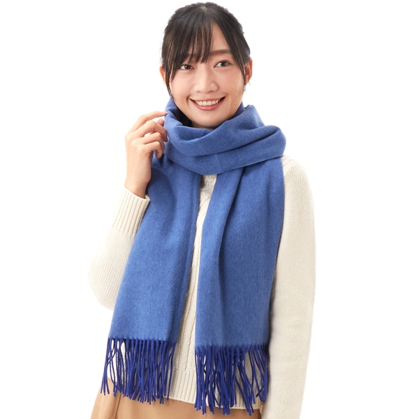 フリンジ配色ウールストール | ユウキュウ(U.Q) | マルイウェブチャネル