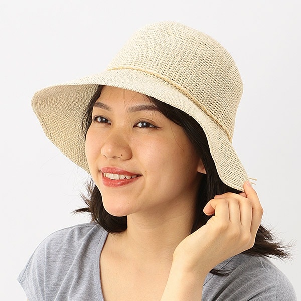 細ペーパーこま編みハット