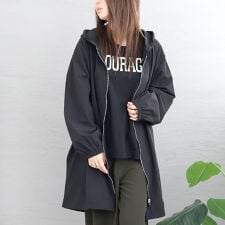【大きいサイズ】モッズ風ジップアップパーカー 大きいサイズ レディース アウター コート ジャケット