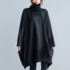 ゴールドジャパン(GOLDJAPAN)の【大きいサイズ】 ハイネックリブニットドルマンプルオーバー 大きいサイズ レディース トップス 長袖