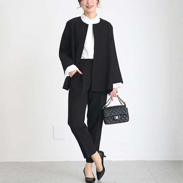 大きいサイズ】 テーラードジャケット＆ブラウス＆パンツ3点セット