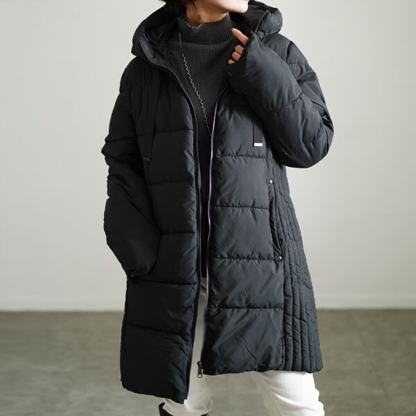 ぬくぬくで暖かい。フードファーショートダウン/MM448606 | ミッシュ