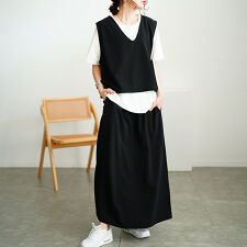 【大きいサイズ】 クロップベスト＆Tシャツ＆ナロースカート3点セット 大きいサイズ レディース 3点