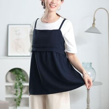 【大きいサイズ】 接触冷感＆UVカットペプラムキャミビスチェ 大きいサイズ レディース トップス 春