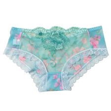 ゴールドジャパン(GOLDJAPAN)の【大きいサイズ】 花柄切替えシースルーショーツ 大きいサイズ レディース インナー 下着 ショーツ