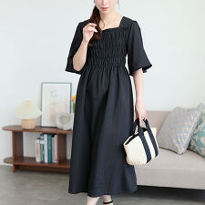 【大きいサイズ】 ストライプシャーリングフレアワンピース 大きいサイズ レディース ワンピース 夏服