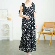 【大きいサイズ】 花柄肩リボンシャーリングワンピース 大きいサイズ レディース ワンピース ロング