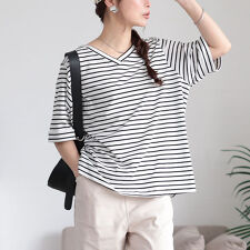 【大きいサイズ】 接触冷感＆UVカット前後2wayボーダーTシャツ 大きいサイズ レディース 半袖