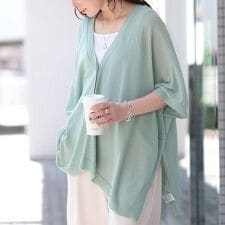 【大きいサイズ】 サイドボタンシアードルマンカーディガン 大きいサイズ レディース トップス カーデ