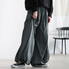 【大きいサイズ】 ワイドバルーンパンツ 大きいサイズ レディース パンツ ズボン ロング バルーン