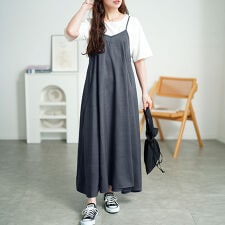 【大きいサイズ】 接触冷感キャミワンピース 大きいサイズ レディース ワンピース ロング キャミ 夏