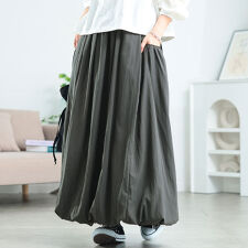 【大きいサイズ】 ギャザーポケットバルーンマキシスカート 大きいサイズ レディース スカート ロング