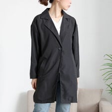 ゴールドジャパン(GOLDJAPAN)の【大きいサイズ】 ミドル丈テーラードジャケット 大きいサイズ レディース アウター ジャケット 通勤