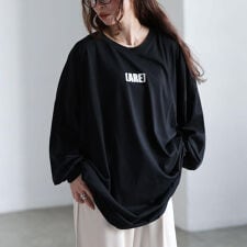 【大きいサイズ】 バックプリントビッグチュニック 大きいサイズ レディース チュニック 長袖 ロゴ