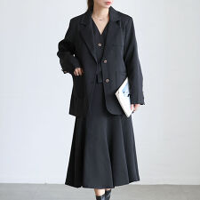 【大きいサイズ】 テーラードジャケット＆ベスト＆スカート3点セット 大きいサイズ レディース ベスト