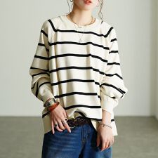 【大きいサイズ】 洗えるワイドボーダーラグランニット 大きいサイズ レディース トップス ニット 秋