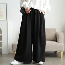 【大きいサイズ】 異素材切り替えワイドスウェットパンツ 大きいサイズ レディース パンツ ズボン 秋