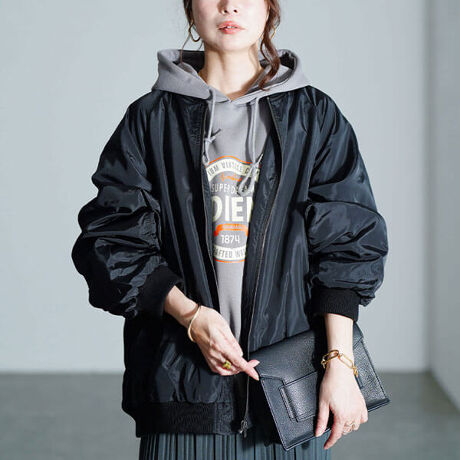 [^:TOG-1046]ǂȃR[fɂރI[o[TCYMA-1WPbgCyɐD₷ȂꊴYI[o[VGbgN[ɂȂ肪MA-1ɂۂ񑳂gݍ킹邱ƂőlƉؚvX㔼gɃ{[邱ƂŃX^CAbvʂQłVvȃfUCȂ̂őlȃX^COɓލG}XgoC̈ꒅ