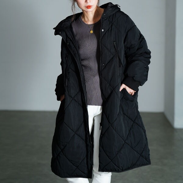 撥水・洗える】2WAYノーカラーダウン ジャケット | エニィスィス(ANY