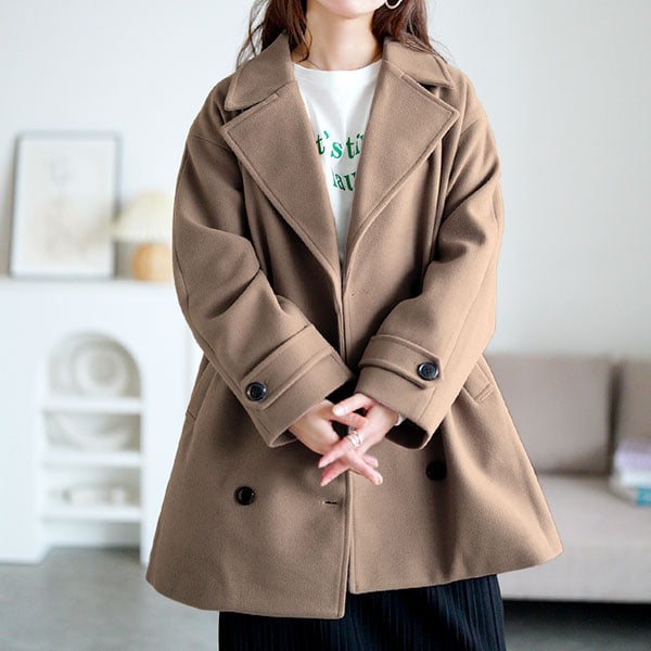 【極美品／大きいサイズ】FLYGIRL　金ボタン チェスターコート イタリア製 極美品／大きいサイズ】FLYGIRL 金ボタン チェスターコート イタリア製