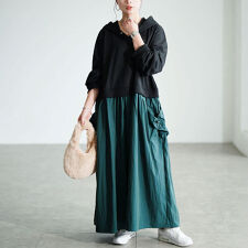 ゴールドジャパン(GOLDJAPAN)の【大きいサイズ】 ドロストポケットパーカードッキングワンピース 大きいサイズ レディース ワンピース