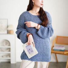 【大きいサイズ】 ラウンドネックローゲージニット 大きいサイズ レディース トップス ニット 長袖