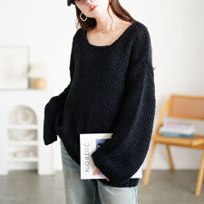 【大きいサイズ】 ラウンドネックローゲージニット 大きいサイズ レディース トップス ニット 長袖