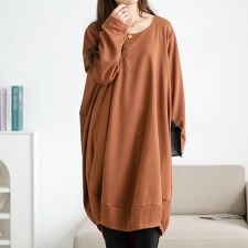 【大きいサイズ】 オーバーサイズコクーンワンピース 大きいサイズ レディース ワンピース スウェット